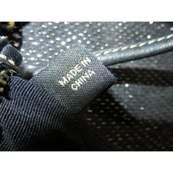 Coach Vintage Black Signature C Jacquard Canvas & Leather Wristlet & Charm Pull - Picture 8 of 10